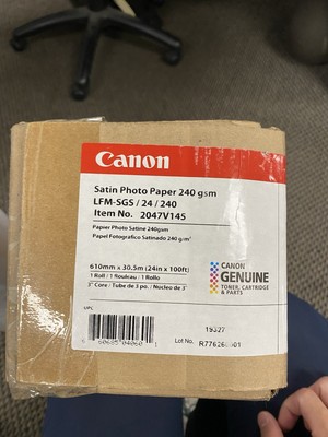 Canon Satin Photo Paper 240gsm 24'' x 100ft Roll LFM-SGS/24/240