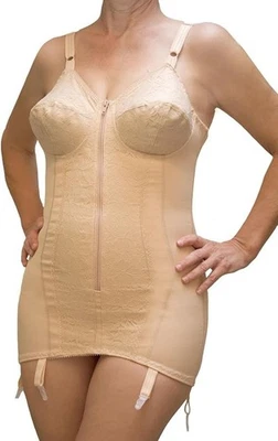 BODYPERFECT Body Modellierer Damen Halter Reißverschluss Strapshalter Made in Italy - Bild 1 von 4