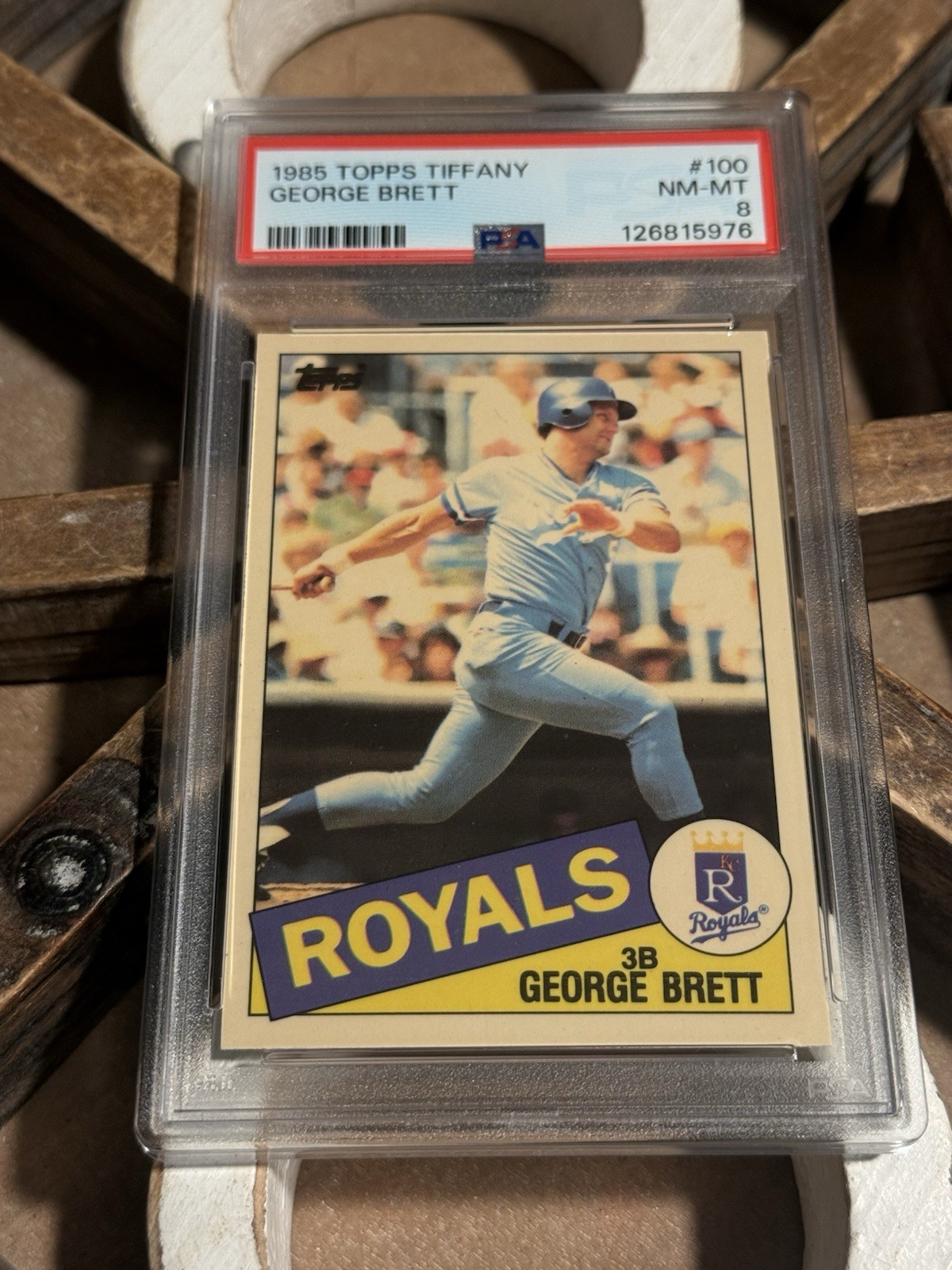 1985 Topps Collector's Edition Tiffany George Brett #100 PSA 8 HOF
