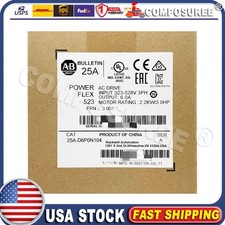 AB 25A-D6P0N104 PowerFlex 523 AC Drive 6A 3HP NEW Sealed 25AD6P0N104 US Free Tax