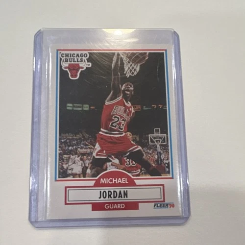 Fleer 1990-91 Michael Jordan #26 Base Set Chicago Bulls NBA Basketball Card
