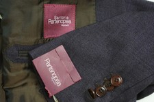 Sartoria Partenopea Mauve Eggplant Herringbone Cotton Sport Coat 46R New