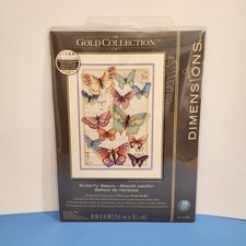 Dimensions Gold Collection Counted Cross Stitch Kit 10" x 14" "Butterfly Beauty"