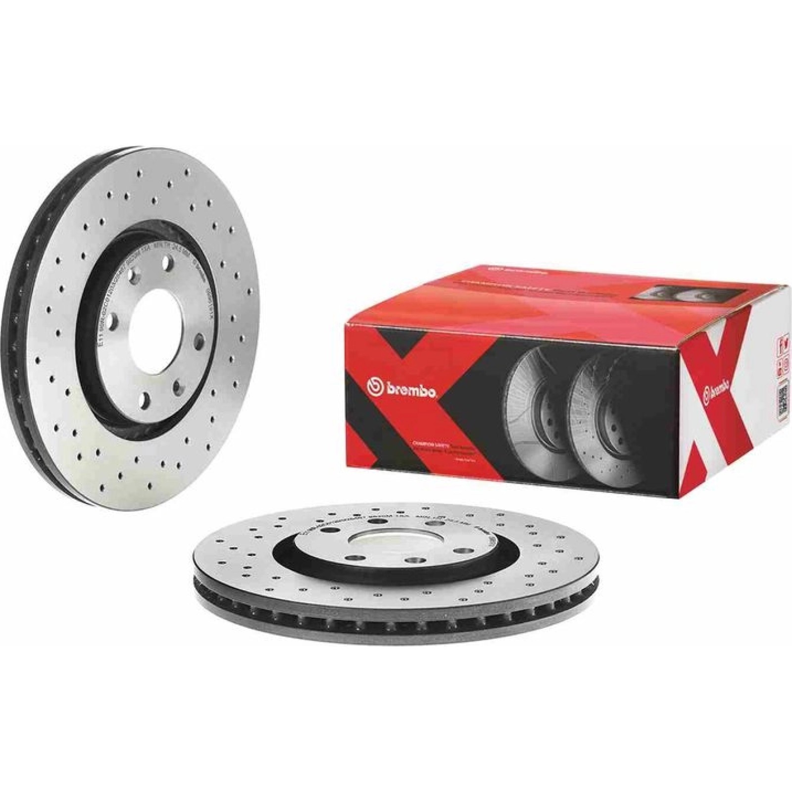 2x Brembo 09.9619.1X Bremsscheibe für CITROEN DS Bremsscheiben