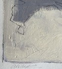 Original Painting Signed Fine Art Abstract Minimalist Acrylic and Charcoal Paper — photo 2