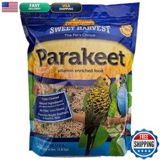 Sweet Harvest Parakeet Bird Food, 4 Lbs Bag - Seed Mix Parakeets Budgerigars