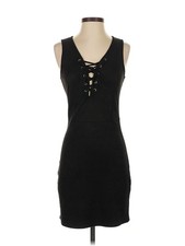 Aqua Women Black Casual Dress S