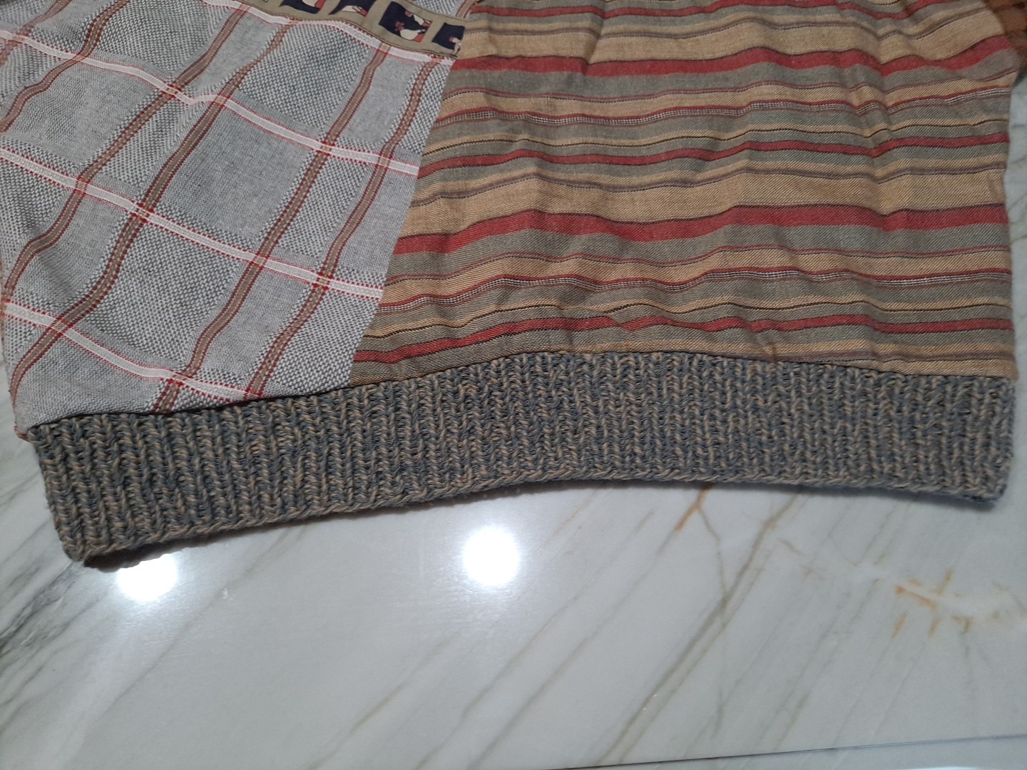 Vintage Canvasbacks M Pullover Patchwork Sweater … - image 5