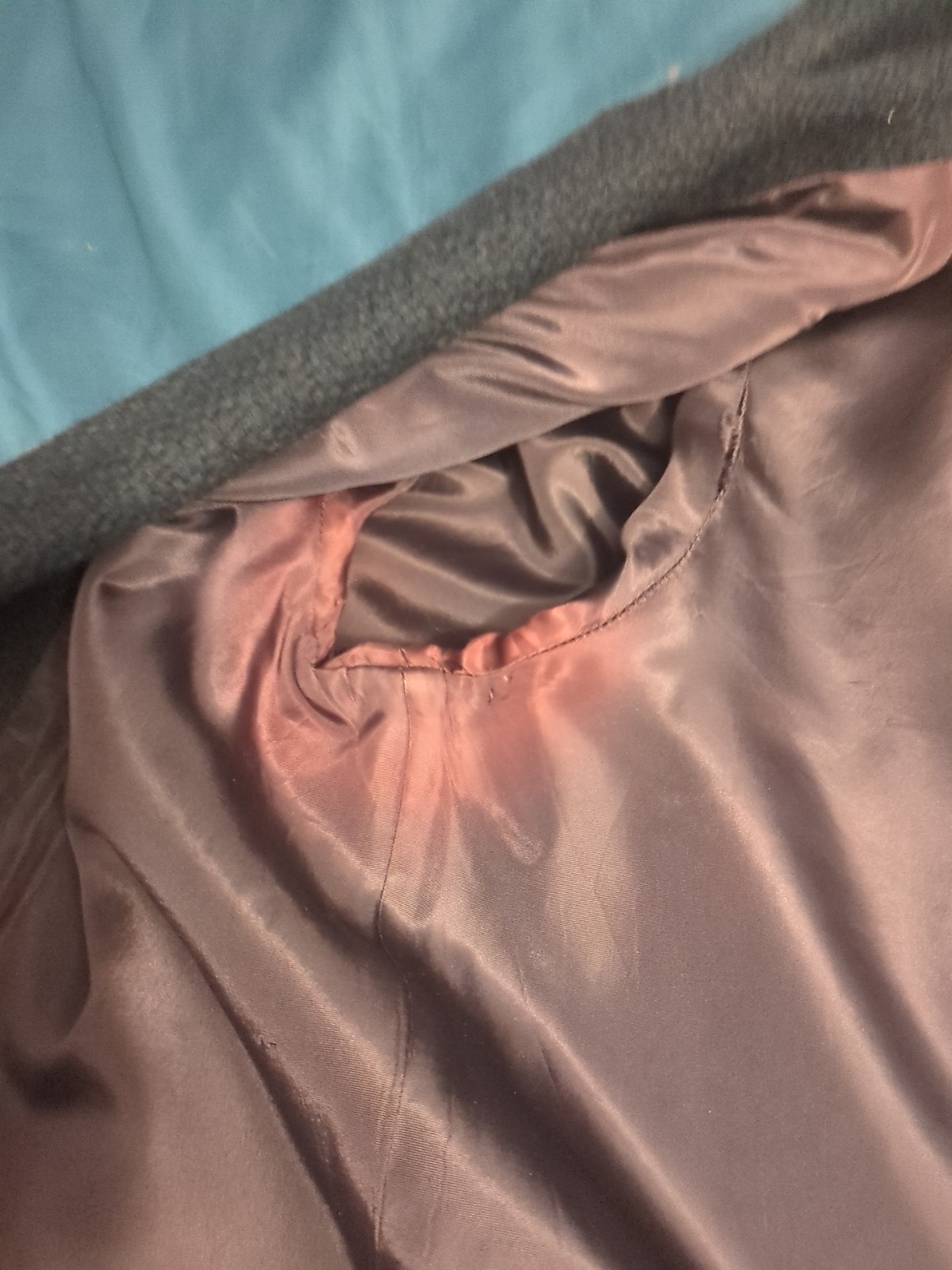 Pendleton Navy Blue Collared Wool Jacket Measurem… - image 12