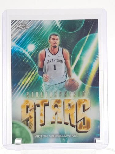 VICTOR WEMBANYAMA 2025-26 TOPPS CHROME STRATOSPHERIC STARS #ST-17 SPURS Q0747