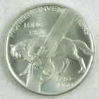 1960 Pioneer Inventions Conestoga Wagon Long Rifle Silver Round BU .357 oz C4501