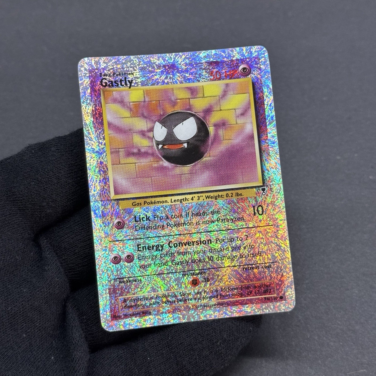 Gastly Legendary Collection (LC) Reverse Holo Pokemon Card 76/110 2002