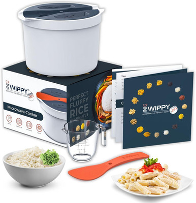 Zwippy Mikrowelle Reiskocher Dampfgarer und Pasta mit Sieb -... 