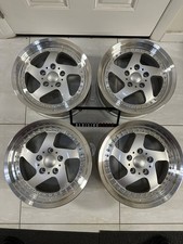 Carving Stark Ii 16x7 16x8 5x114.3 Silver 3 Piece Wheels New Collector Item 