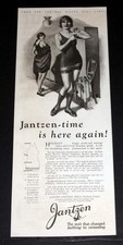 1926 OLD MAGAZINE PRINT AD, JANTZEN-THE SUIT THAT CHANGED BATHING TO SWIMMING 