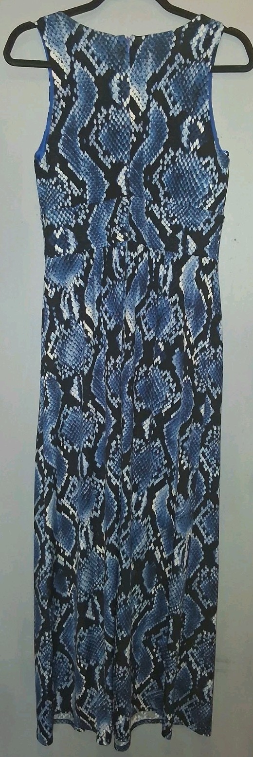 Vintage 90s DR Collection Multi Blue Python Sleev… - image 3