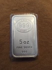 5 oz JBR Bullion Bar of .999 Fine Silver
