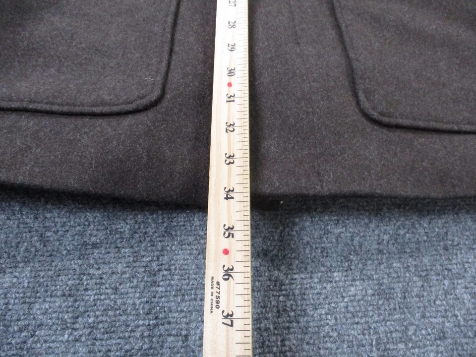 Chaqueta Eddie Bauer Hombres M Marrón Lana Forrada Abombada Deporte Blazer Abrigo Exterior Foto 4 de 4