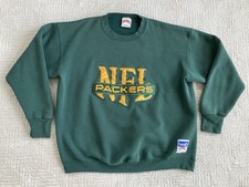 Vintage 90s Green Bay Packers NFL Crewneck Sweatshirt Men  s XL Nutmeg USA MADE