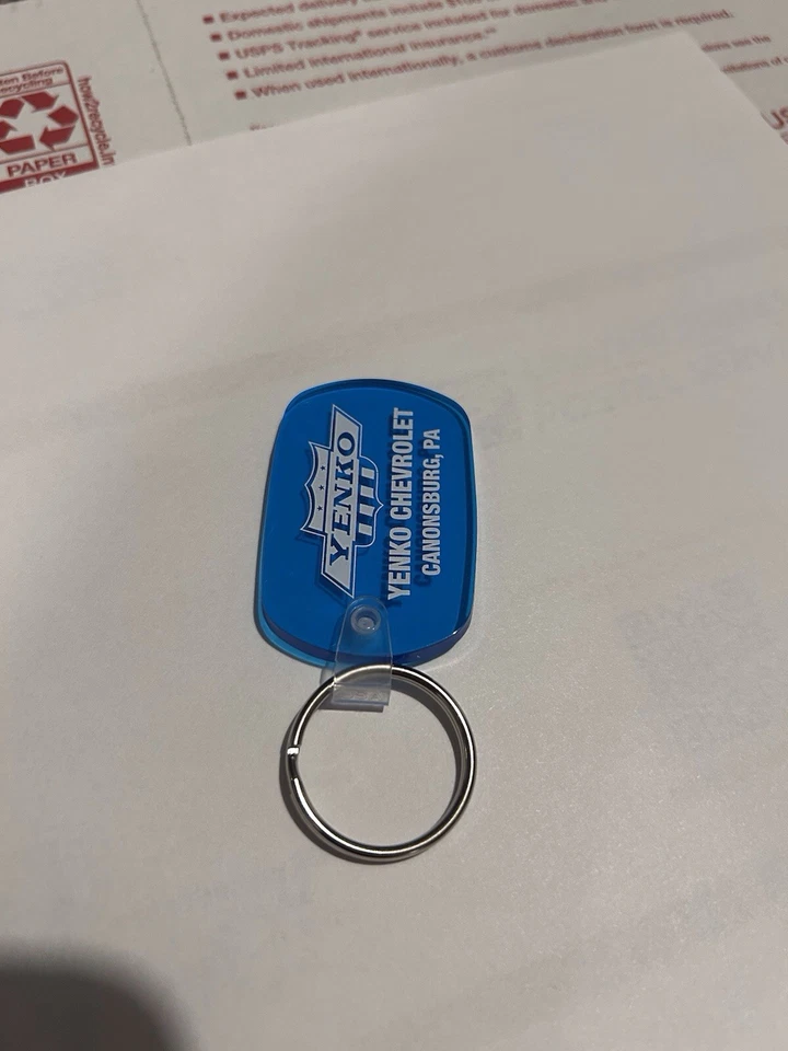 Yenko Chevrolet Key Chain Camaro Chevelle Nova Corvette 67 68 69 70 Vega Blue - Image 2 of 3