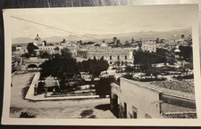 Rare photo RPPC of OLD Mexico CUERNAVACA Morelos Pano Colonial City Plaza View !