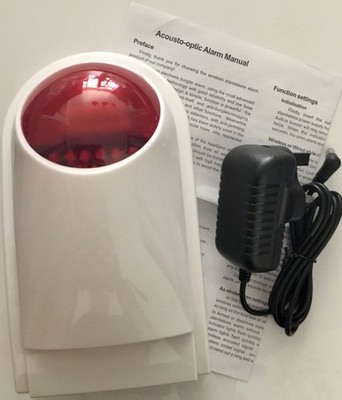 Acousto-Optische Einbruchmeldeanlage kabellos eigenständig elektronisch Haussicherheit Schnäppchen