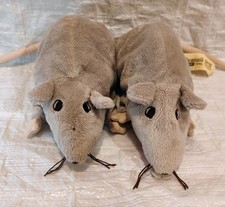 IKEA MINNEN RATTA X2 DISCONTINUED PLUSH VGC