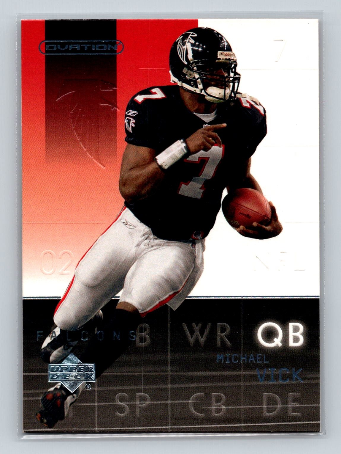 2002 Upper Deck Ovation #4 Michael Vick Atlanta Falcons
