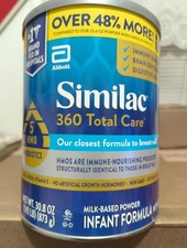 Similac 360 Total Care Non-GMO Milk-Based Powder Infant Formula With Iron 30.8oz