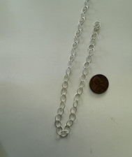 8x6mm twisted cable chain sterling silver 5ft