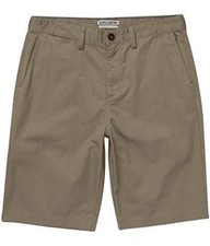 Billabong Boys Carter Shorts Dark Khaki 27 NWT