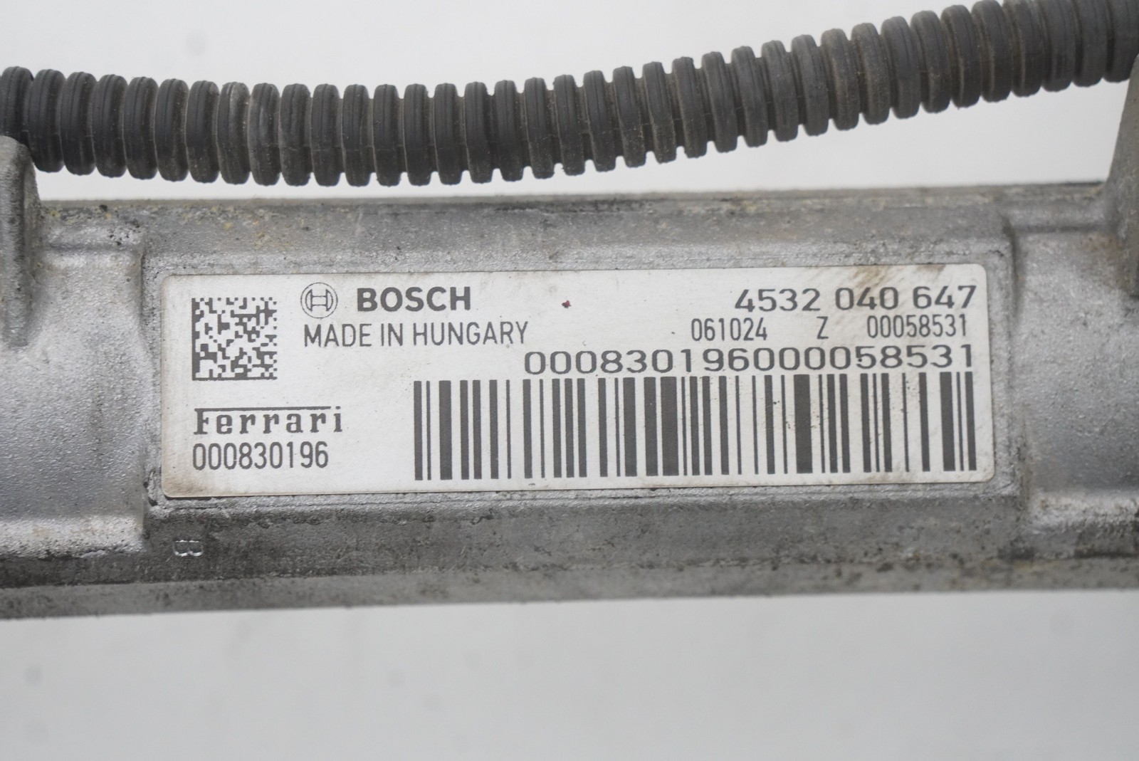 Ferrari 296 Challenge 2025 Steering rack P/N 830196