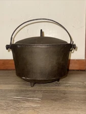 BSR-BIRMINGHAM Stove & Range 3 Legged Cast Iron Bean Pot Caldron R.B. 2778 w/Lid
