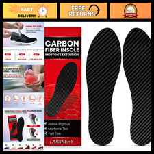 Carbon Fiber Insoles for Men & Women - 1.5mm Rigid Shoe Inserts for Foot Pain Re