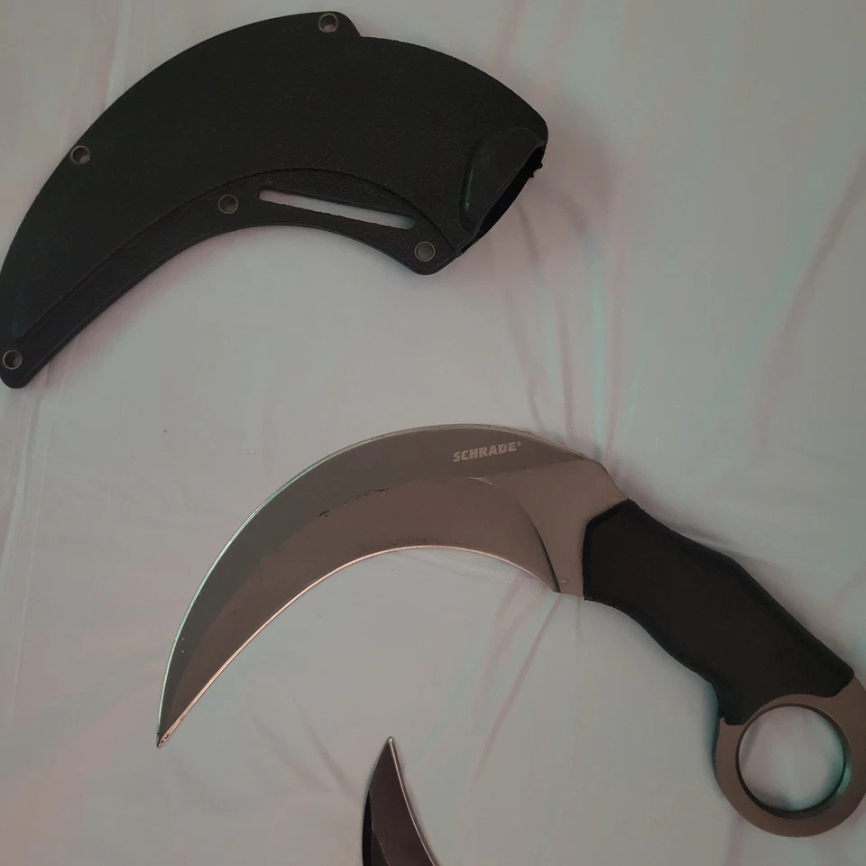 Cuchillo Karambit Estilo Desvanecimiento - Hoja Curvada, Combate Táctico Diseño CS Foto 3 de 3