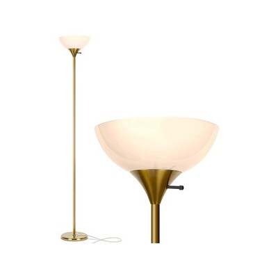 Brightech Sky Dome Dimmable LED Floor Lamp, Torchiere Floor Lamp for Living