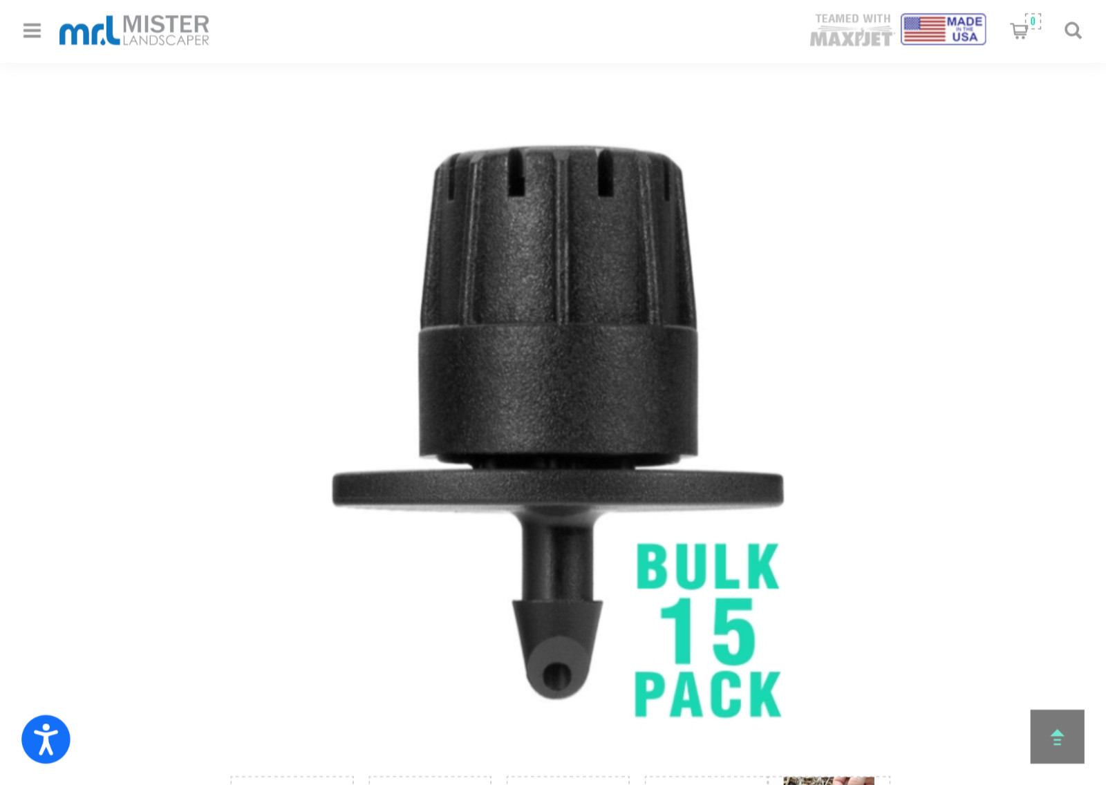 Mister landscaper 0 to 10 GPH adjustable dripper. Two 15 packs