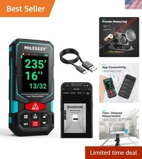 S7 Laser Measurement Tool - Rechargeable, Waterproof, 330Ft Range, 15 Modes