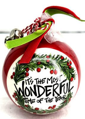 T Cabells Too Christmas Ornament It's the most wonderful time of the year 3.5''