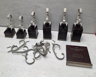 Collection of FREDERIQUE CONSTANT Watch Holders Stands 6 Original Pieces + More