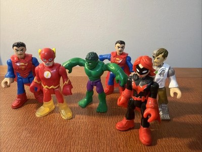 LOT 6 Fisher-Price Imaginext DC Super Friends COMICS Superman, Hulk More