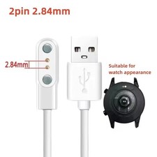 2-Pin Universal USB Data Charging Cable Magnetic Charger For Smart Watch 2.84mm