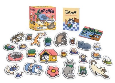Cat Cafe Magnet Set: Meow! by Alasdair Stuart Paperback Book