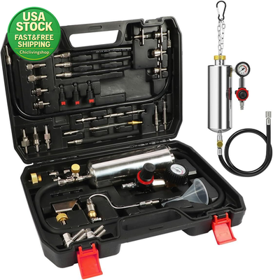 #ad Fuel Injector Cleaner Kit 1000ML Stainless Steel Pressure Gauge $118.99