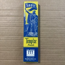 Vtg 12 Templar 4 Degree Reliance Pencil 777 Hexagon Duro Lead RARE HTF Full Box