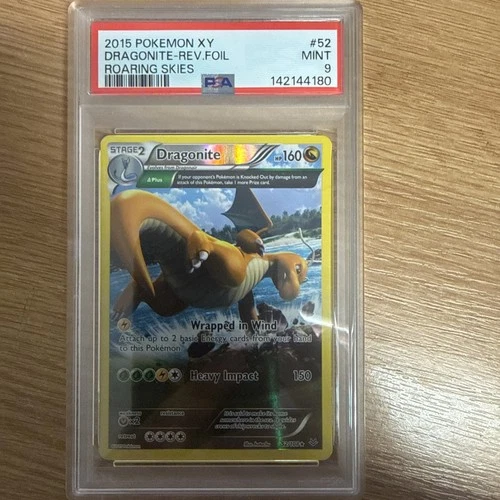 XY - Roaring Skies #52/108 Dragonite Rev. Foil PSA 9