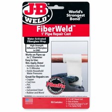 FiberWeld Pipe Repair Cast Kit with FiberFix, 1 In. Pipes - 38248