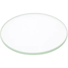 Plymor 2.5" Round, 3mm Thick Non-Beveled Clear Glass Circle