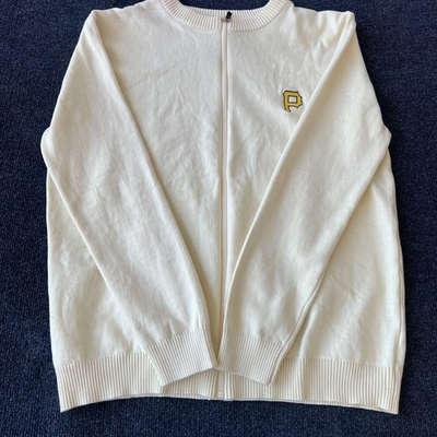 #ad Pittsburgh Pirates Sweater Mens XL Full Zip PNC Bank Polyester MLB Baseball Team $20.99