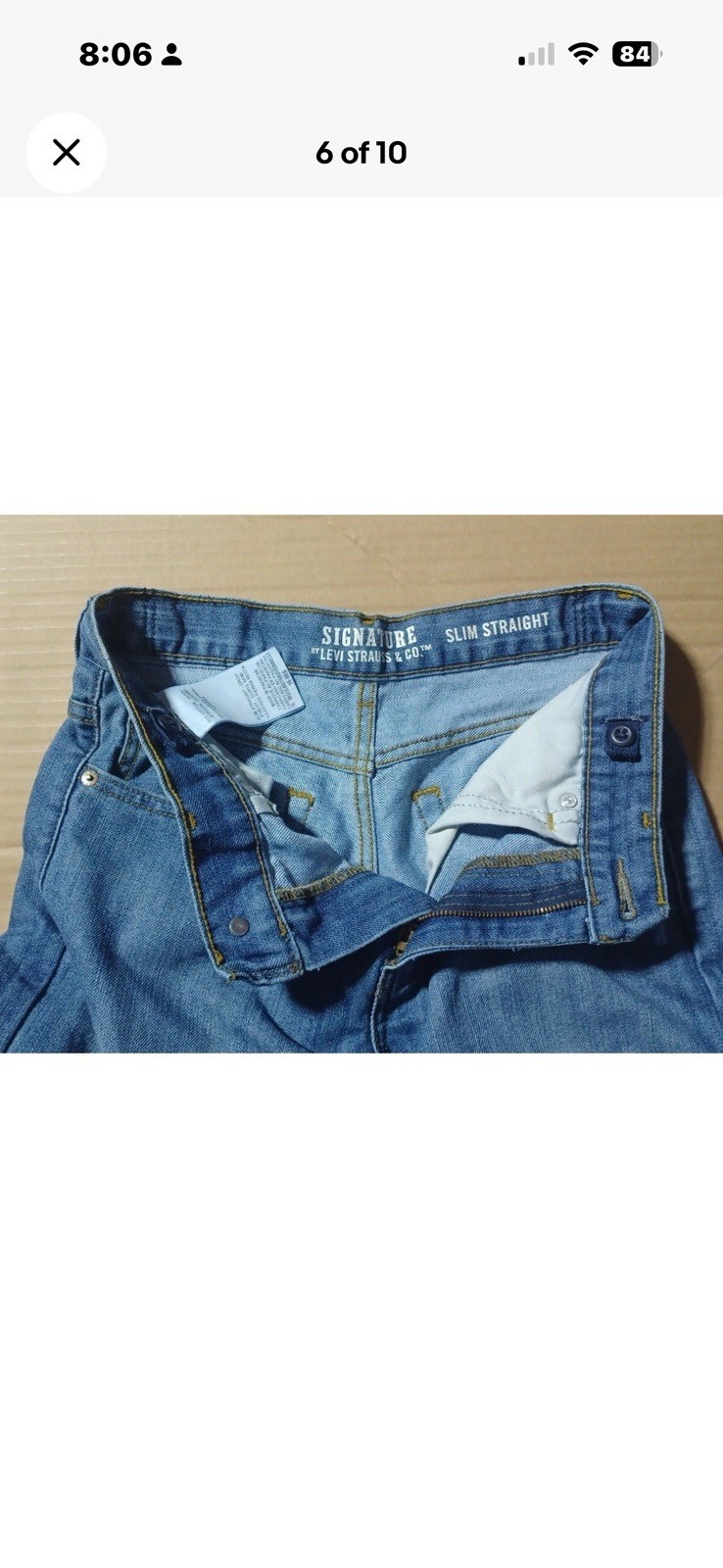 Signature By Levi Strauss Blue Jeans Slim Straight 16 Regular Boys image 6